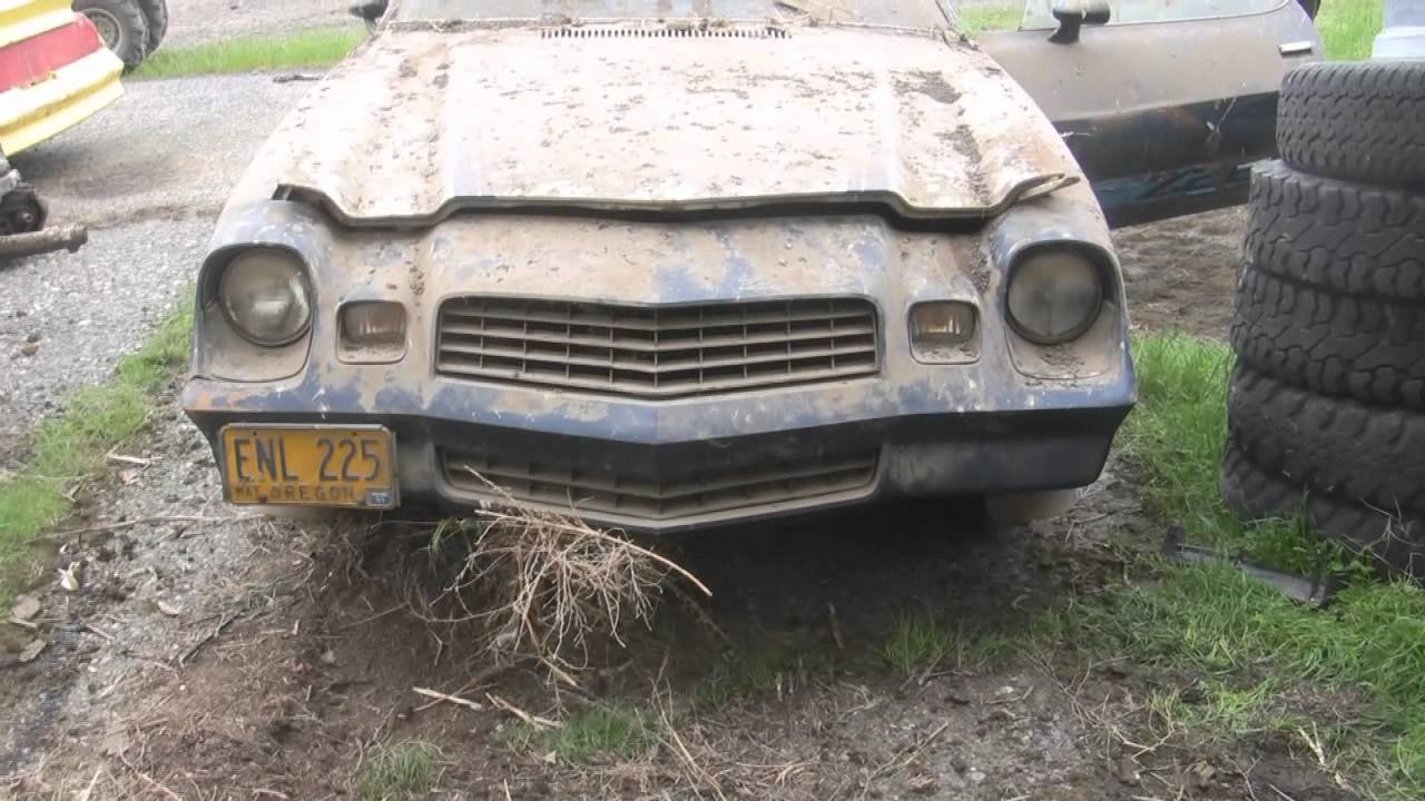 The Camaro comes out of the barn after 21 years.wmv - YouTube