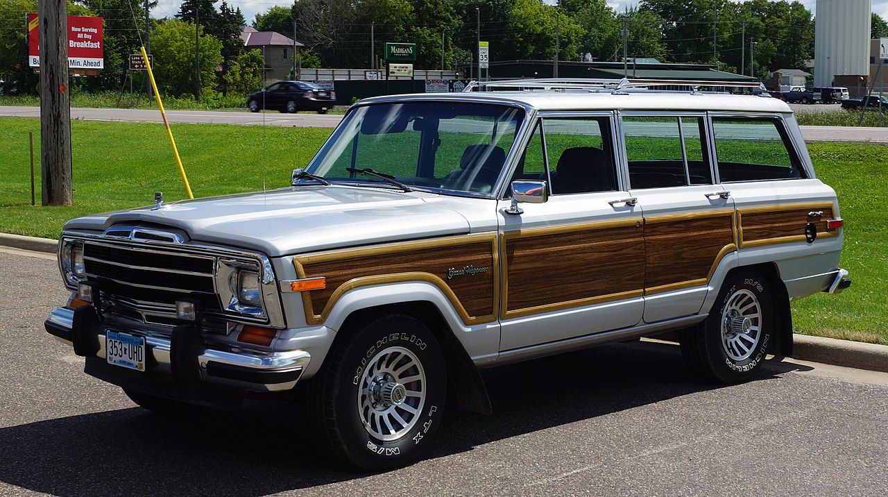 A parked 1963 Jeep Wagoneer