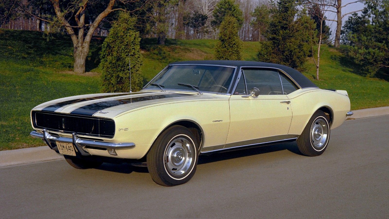 Yellow 1967 Chevrolet Camaro RS Z28