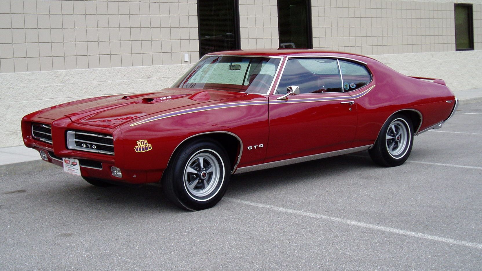 A parked 1969 Pontiac GTO Judge