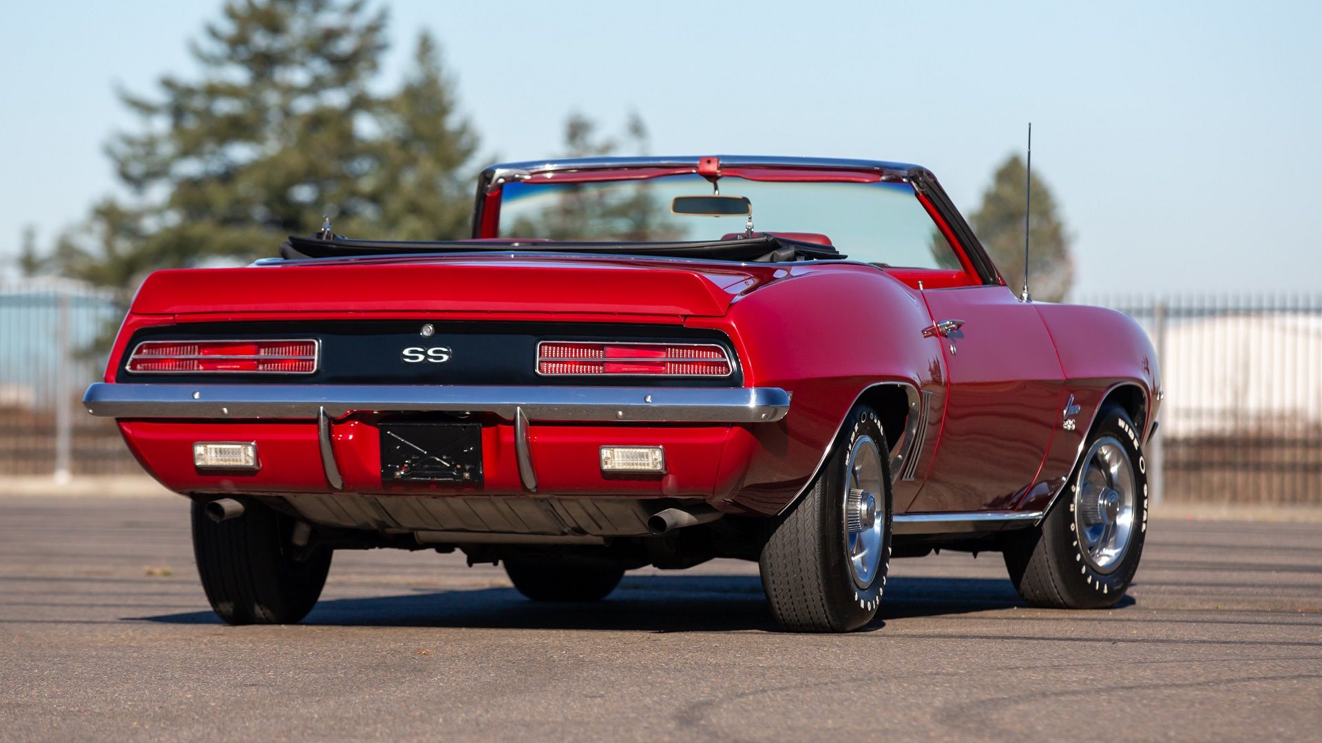 A parked 1969 Chevrolet Camaro SS