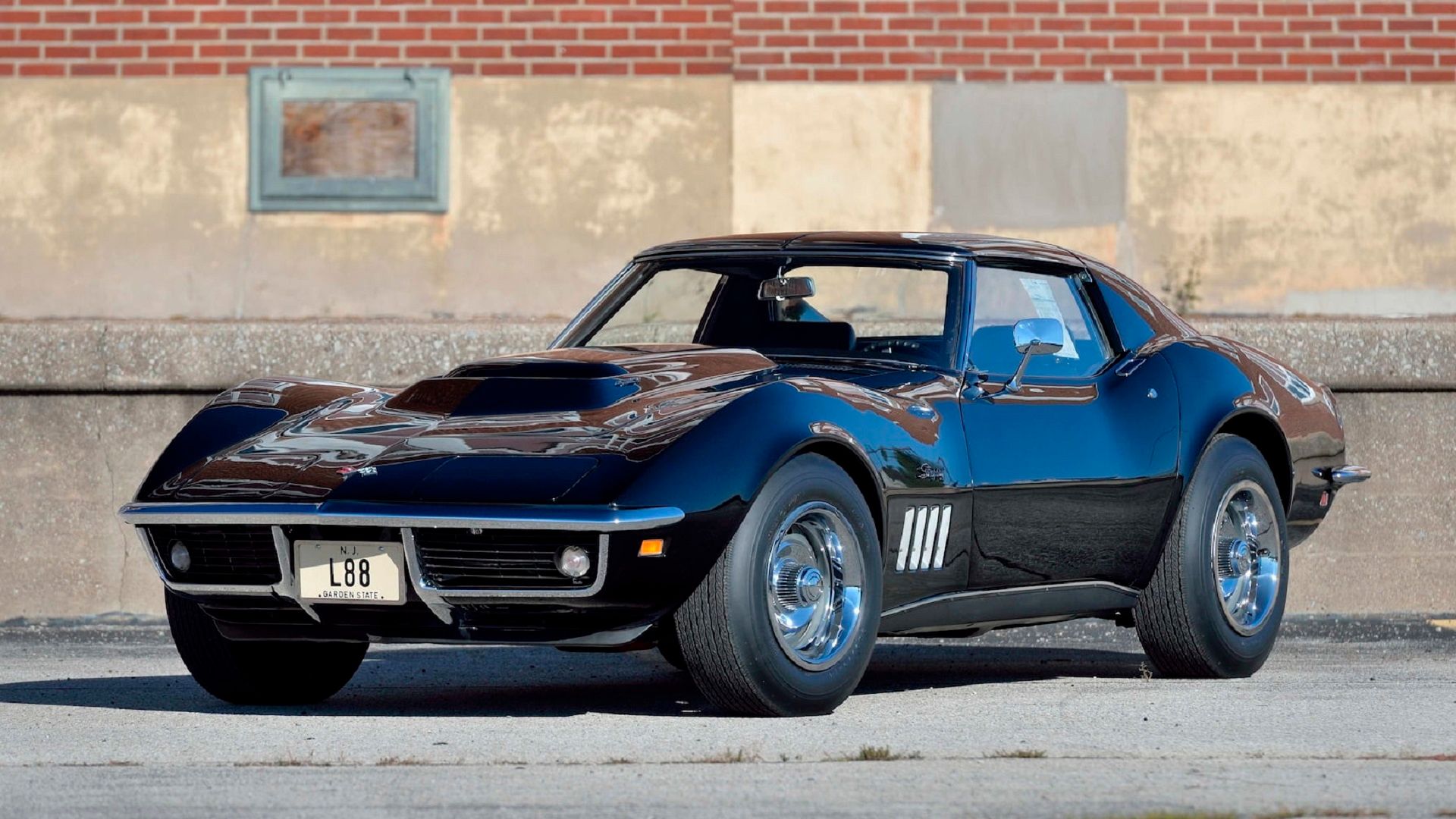 A parked 1969 Chevrolet L88 Corvette 