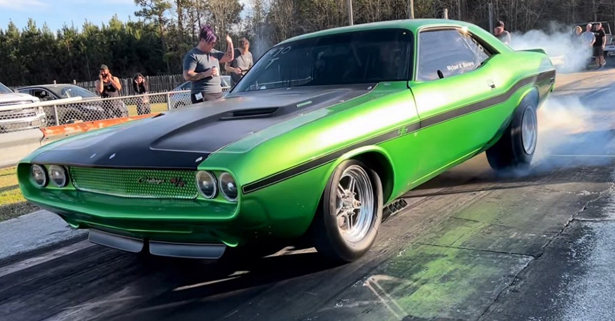 This 1970 Dodge Challenger Drag Car Has Just Too Much Power