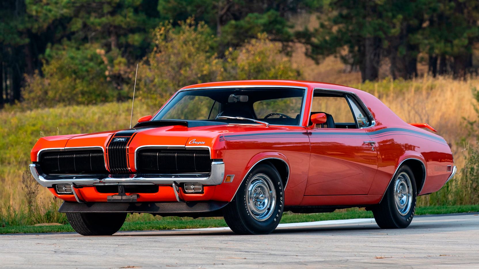 A parked 1970 Mercury Cougar Eliminator