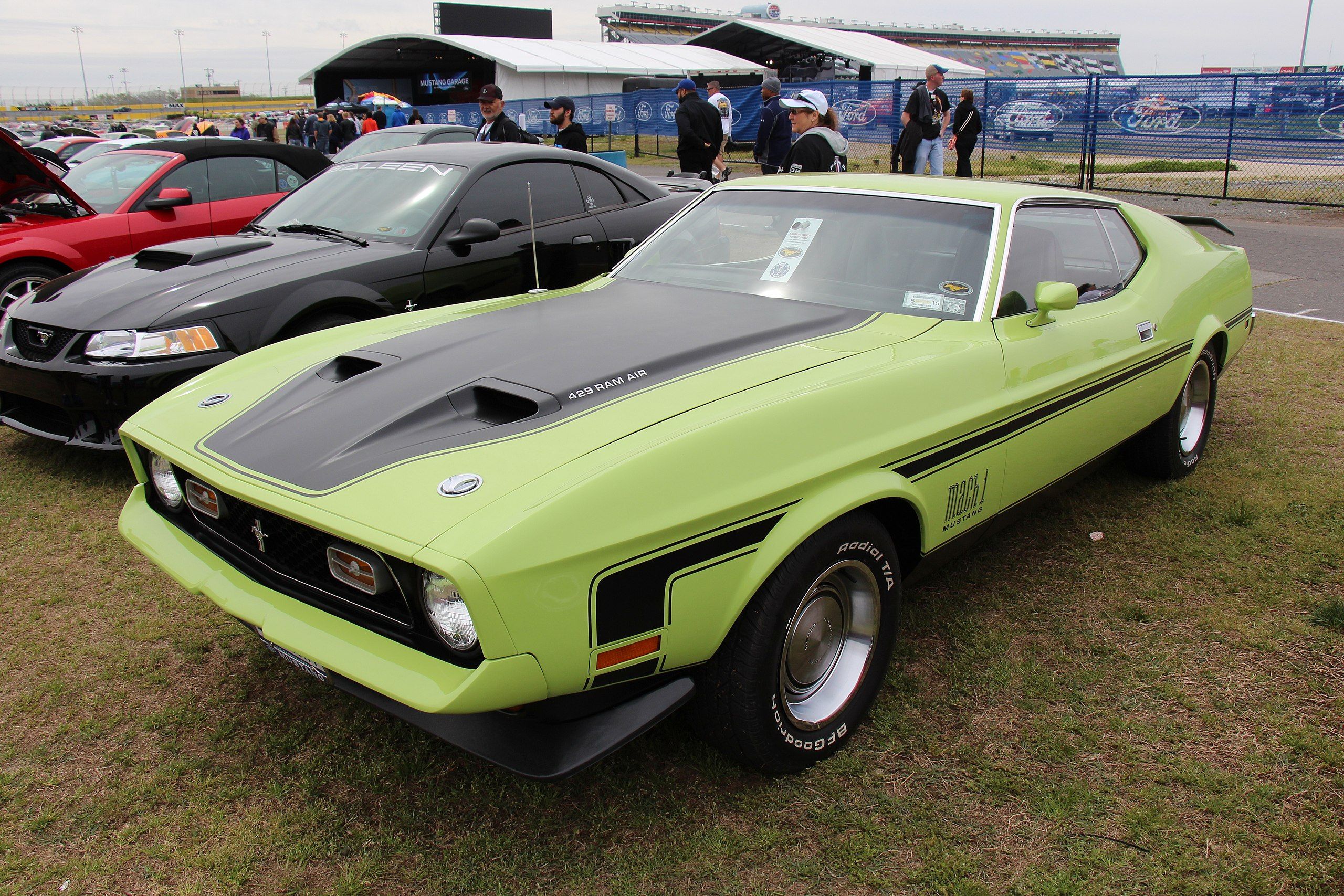 A parked 1971 Ford Mustang Mach I