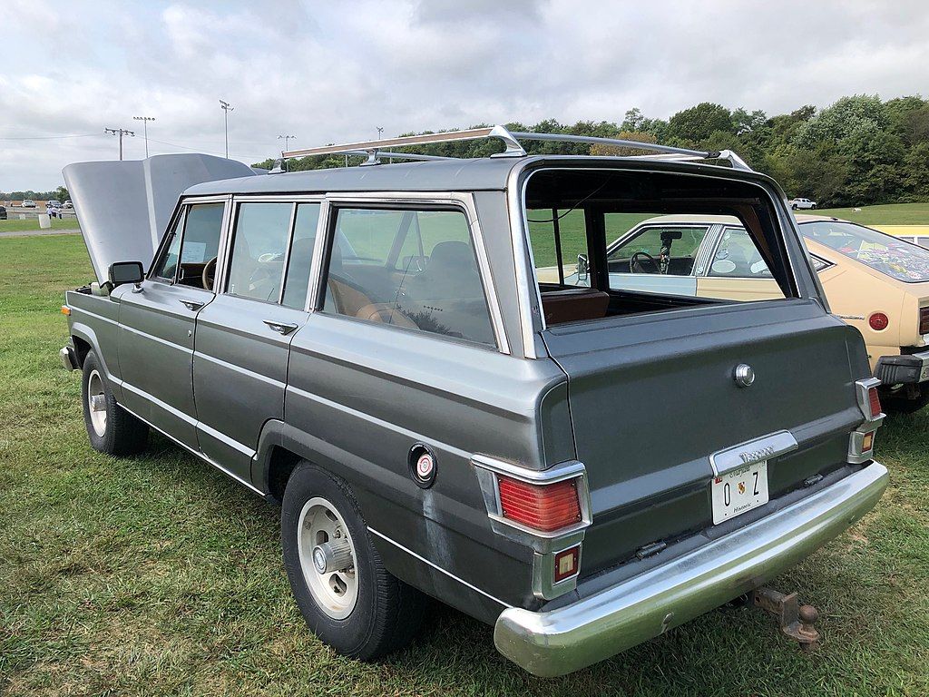 A parked 1983 Jeep Wagoneer