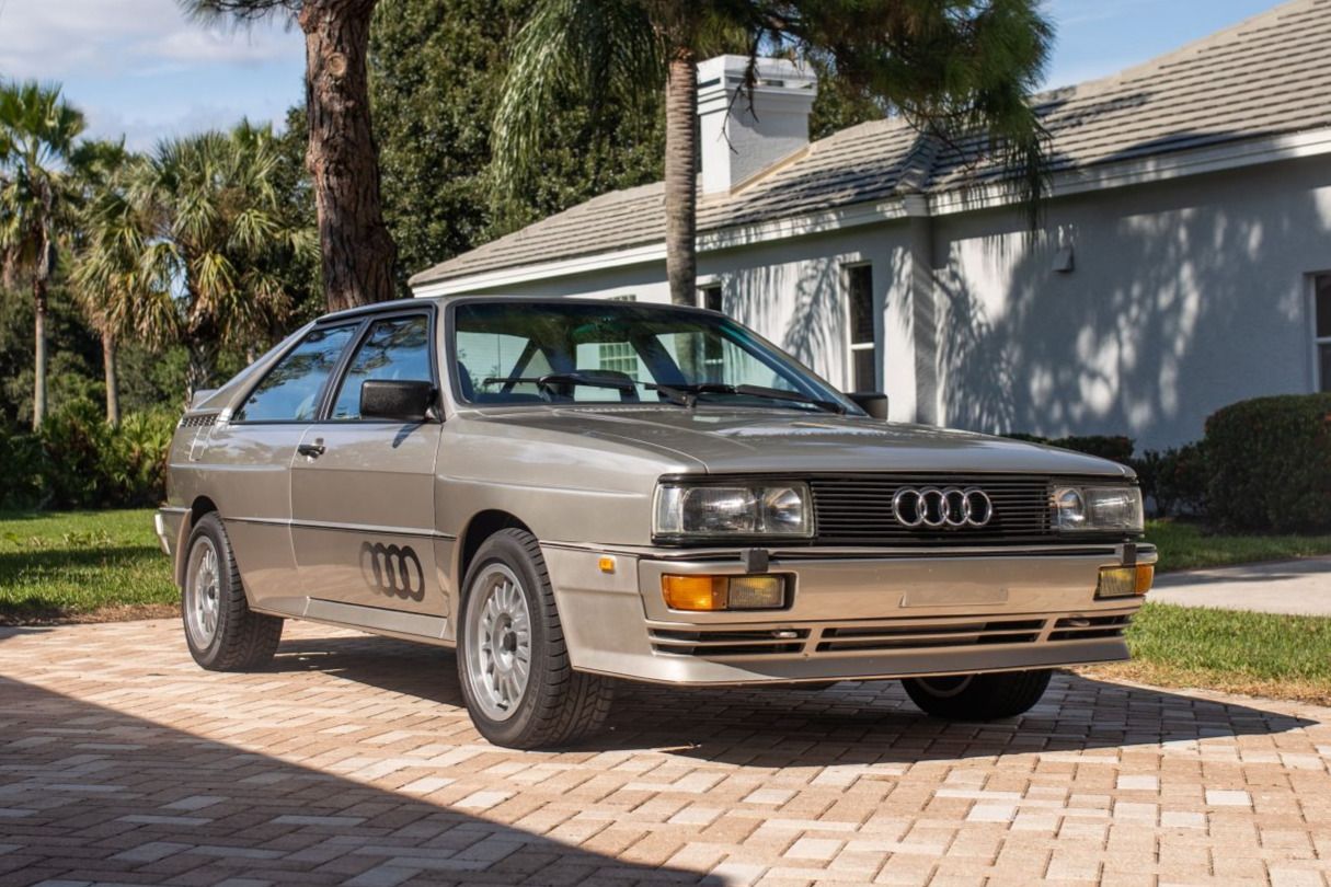 1985 Audi UR Quattro beige-silver performance car