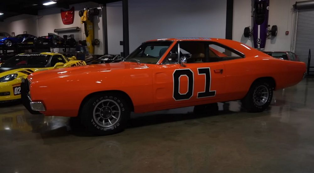 A General Lee Dodge Charger on display at the Marconi Automotive Museum