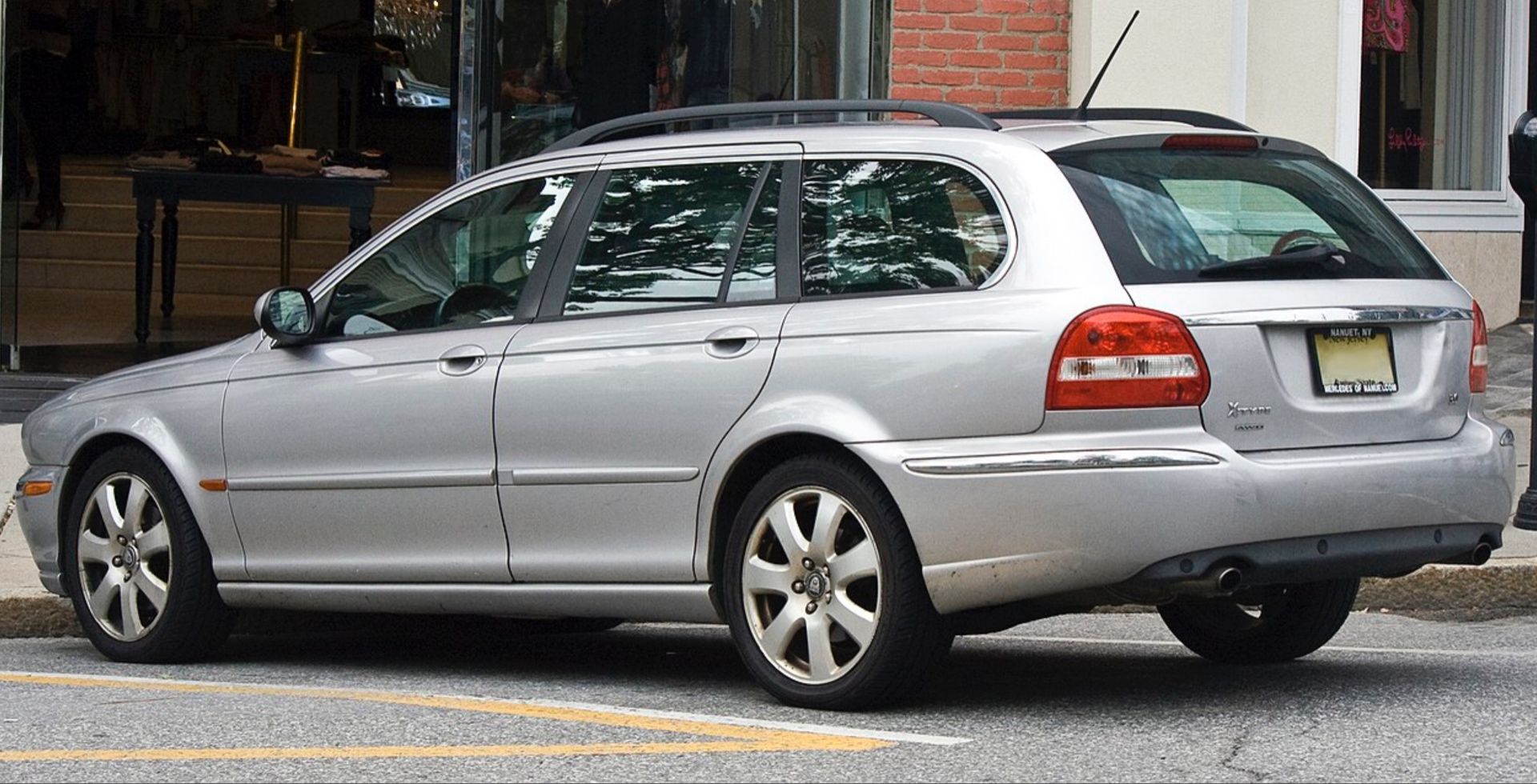 Silver 2003 Jaguar X-Type Sportswagon