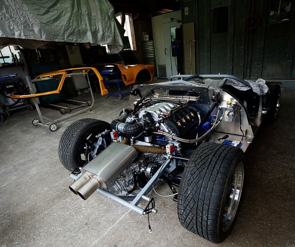 Ford GT40 preparation Benjamin Workshop 