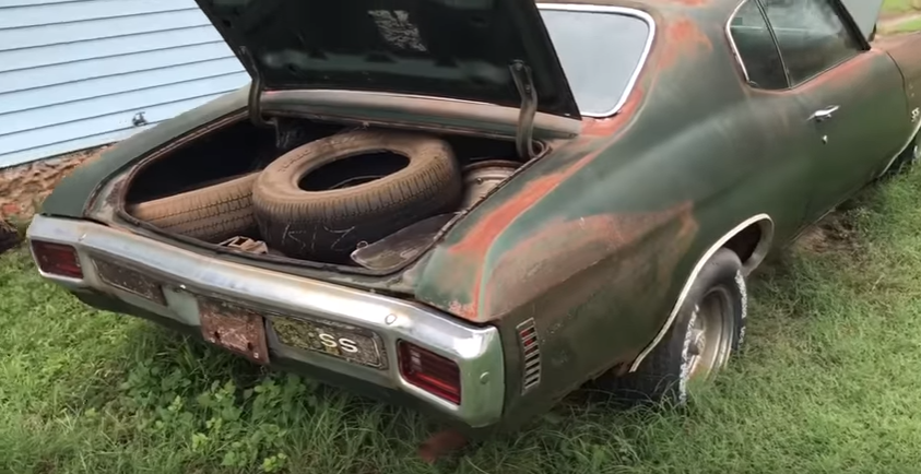 1970 Chevelle SS454 Found Parked Beside A House Over 30 Years In Oklahoma!!! -