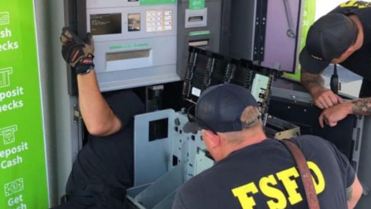 Firefighters Shocked After Discovering What Was Inside An ATM