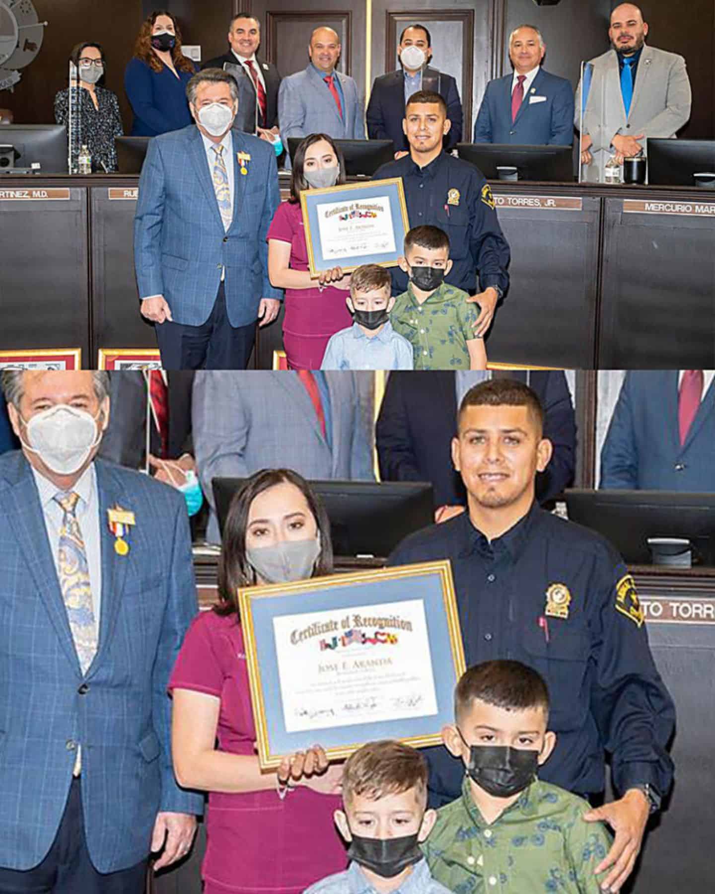 animal control officer receiving award