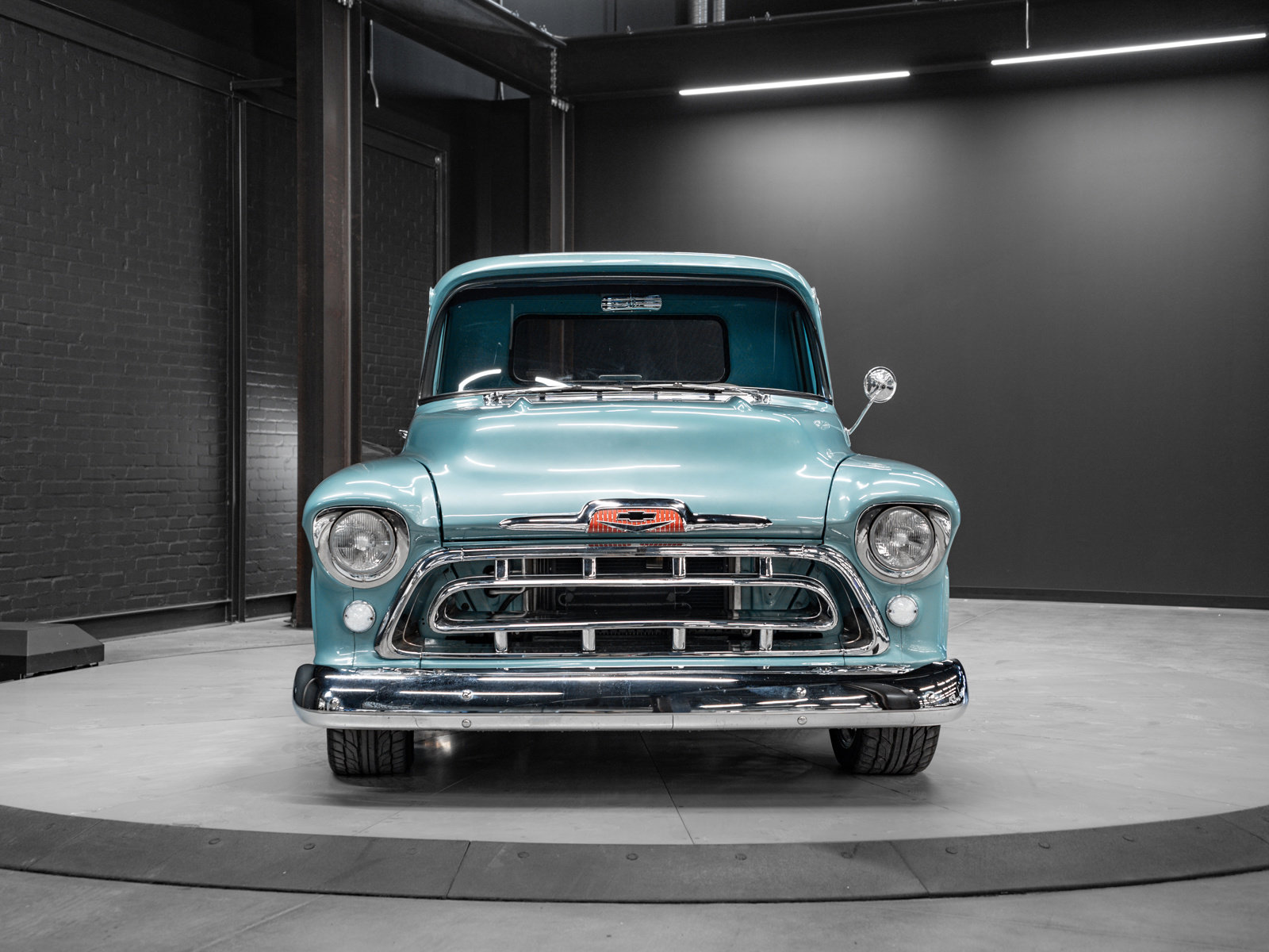 Used 1957 Blue / Turquoise Chevrolet | Total Ground-Up Restoration | 350 Small Block | Camaro Front Suspension image 3